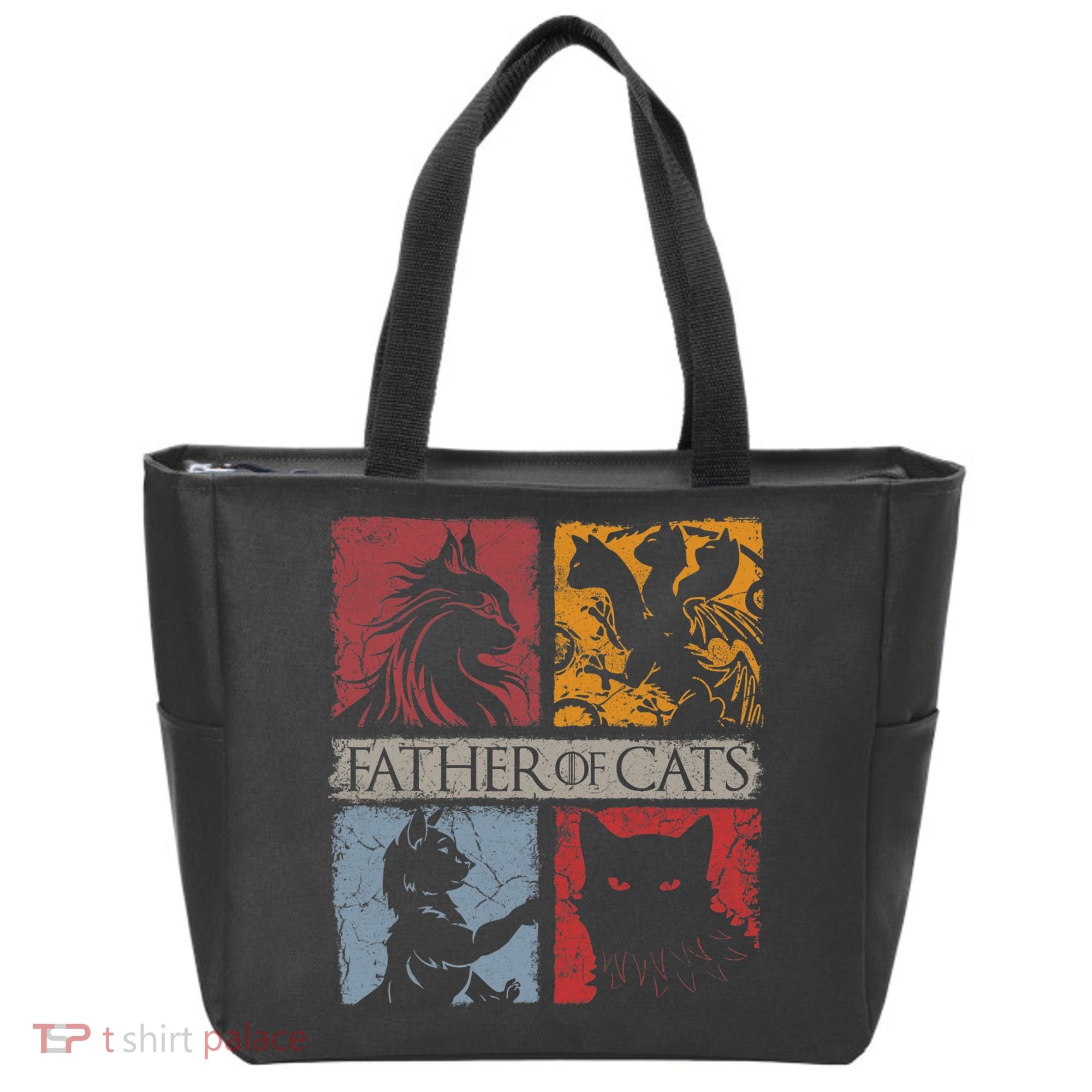 Father Of Cats Cat Lovers Cat Dad Fabulous Tote Bag