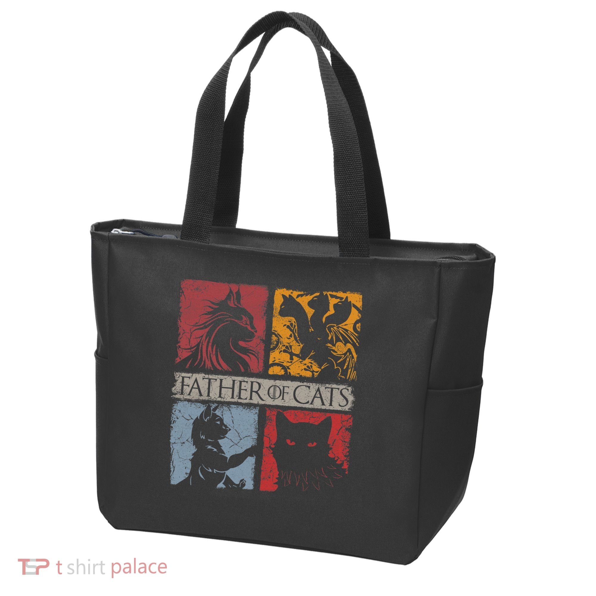 Father Of Cats Cat Lovers Cat Dad Fabulous Tote Bag