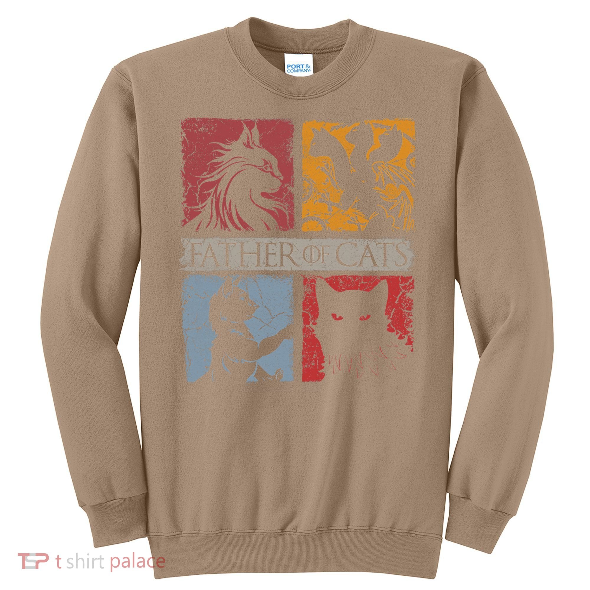 Father Of Cats Cat Lovers Cat Dad Fabulous Sweatshirt