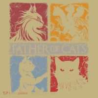 Father Of Cats Cat Lovers Cat Dad Fabulous Kids T-Shirt thumb 2