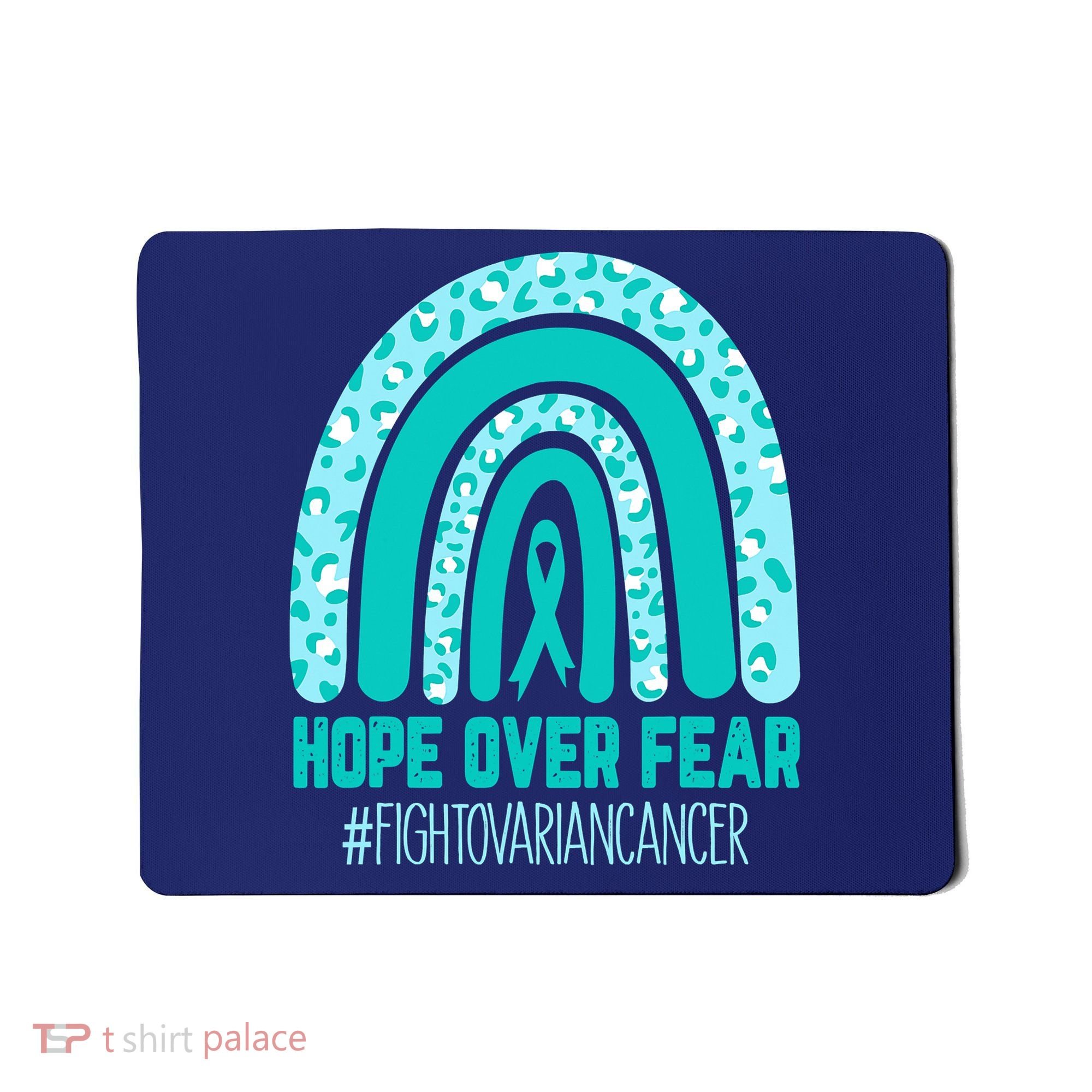 Fight Ovarian Cancer Awareness Teal Ribbon Products Mousepad