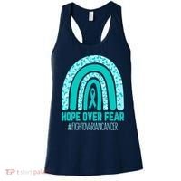 Fight Ovarian Cancer Awareness Teal Ribbon Products Women's Tank Top thumb 0