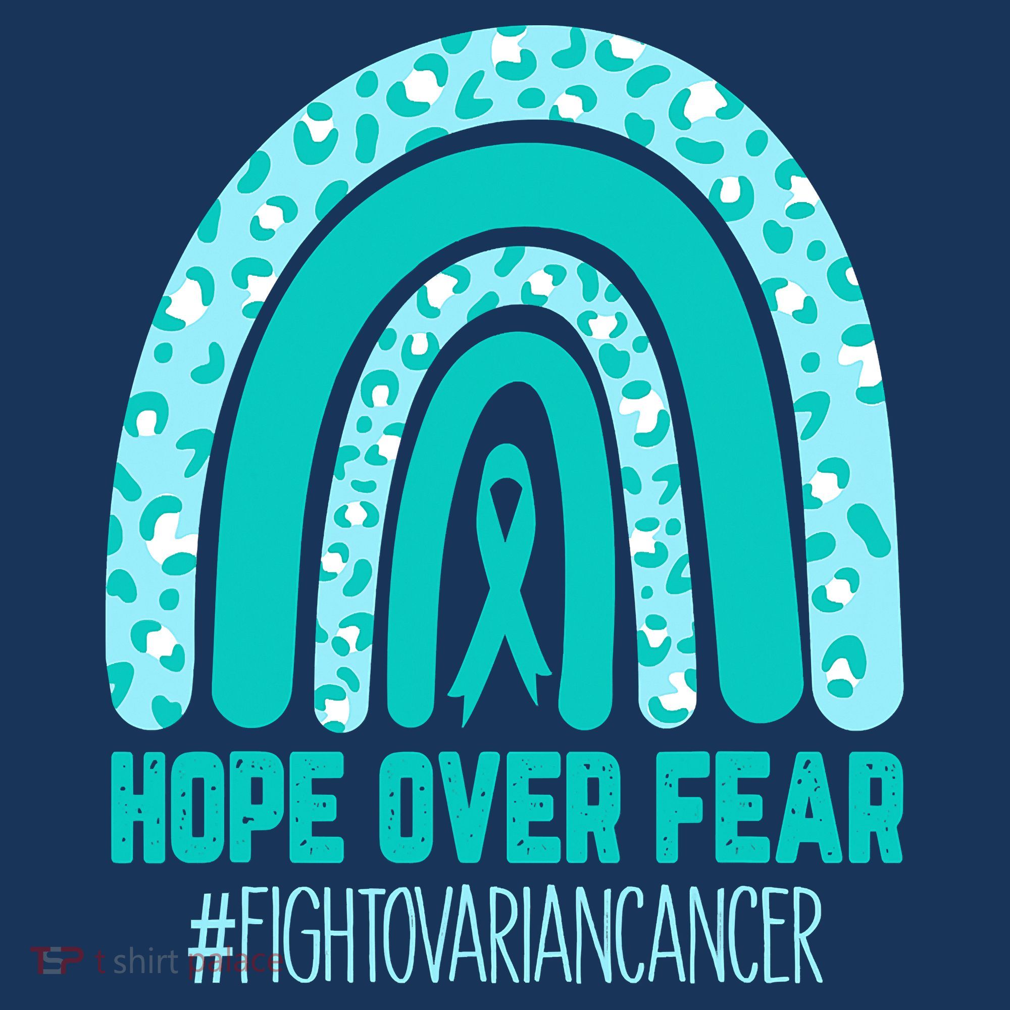 Fight Ovarian Cancer Awareness Teal Ribbon Products Hat