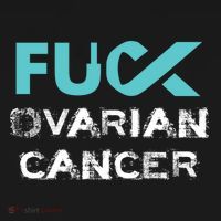Fuck Ovarian Cancer Awareness Gift Women's Hoodie thumb 2