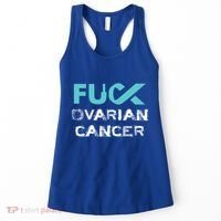 Fuck Ovarian Cancer Awareness Gift Women's Tank Top thumb 0