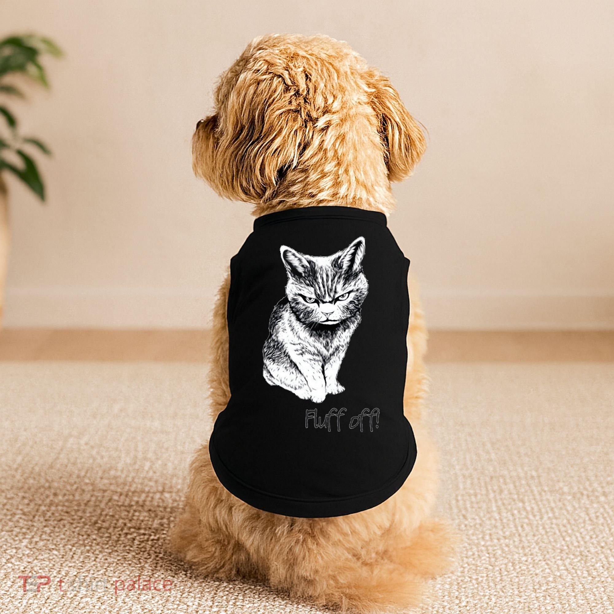 Fluff Off Cat Funny Cat Kitten Doggie Tank