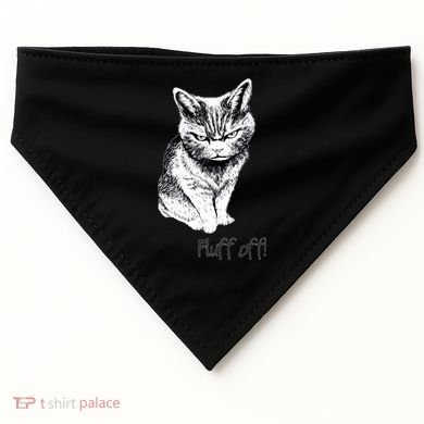 Fluff Off Cat Funny Cat Kitten USA-Made Doggie Bandana