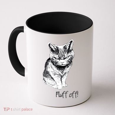Fluff Off Cat Funny Cat Kitten Coffee Mug
