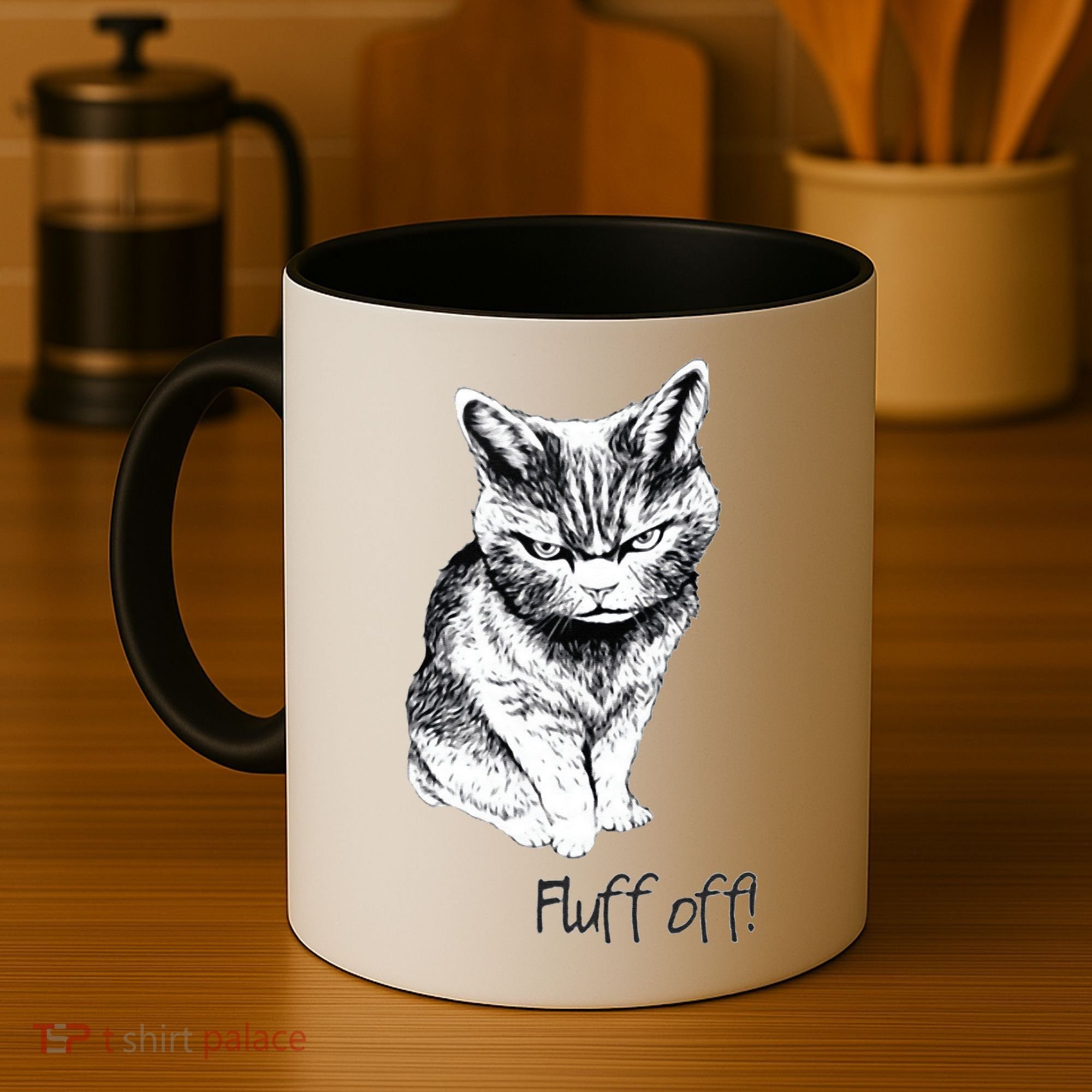 Fluff Off Cat Funny Cat Kitten Coffee Mug
