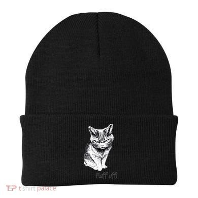 Fluff Off Cat Funny Cat Kitten Beanie