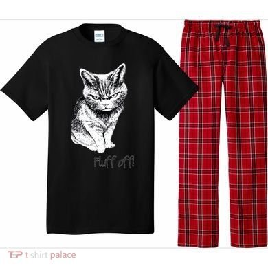 Fluff Off Cat Funny Cat Kitten Pajama Set