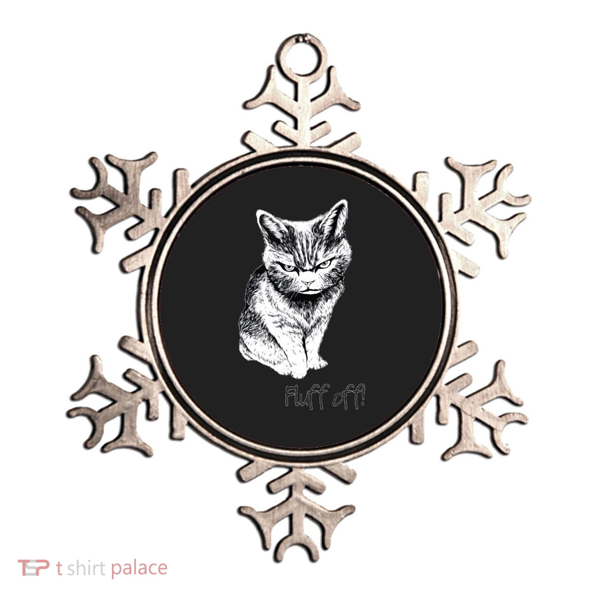 Fluff Off Cat Funny Cat Kitten Ornament