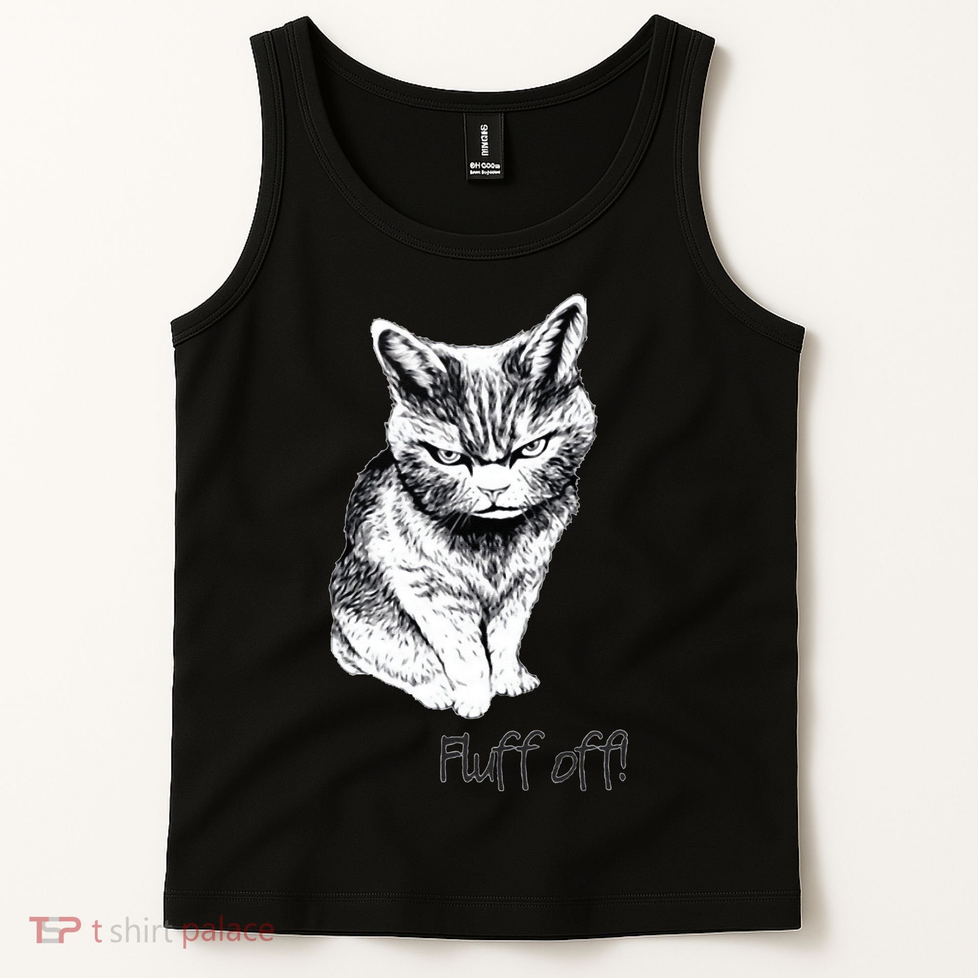 Fluff Off Cat Funny Cat Kitten Tank Top
