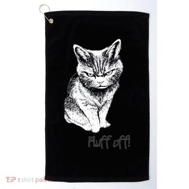 Fluff Off Cat Funny Cat Kitten Golf Towel
