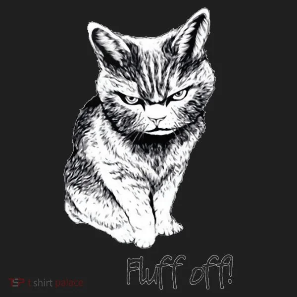Fluff Off Cat Funny Cat Kitten Golf Towel