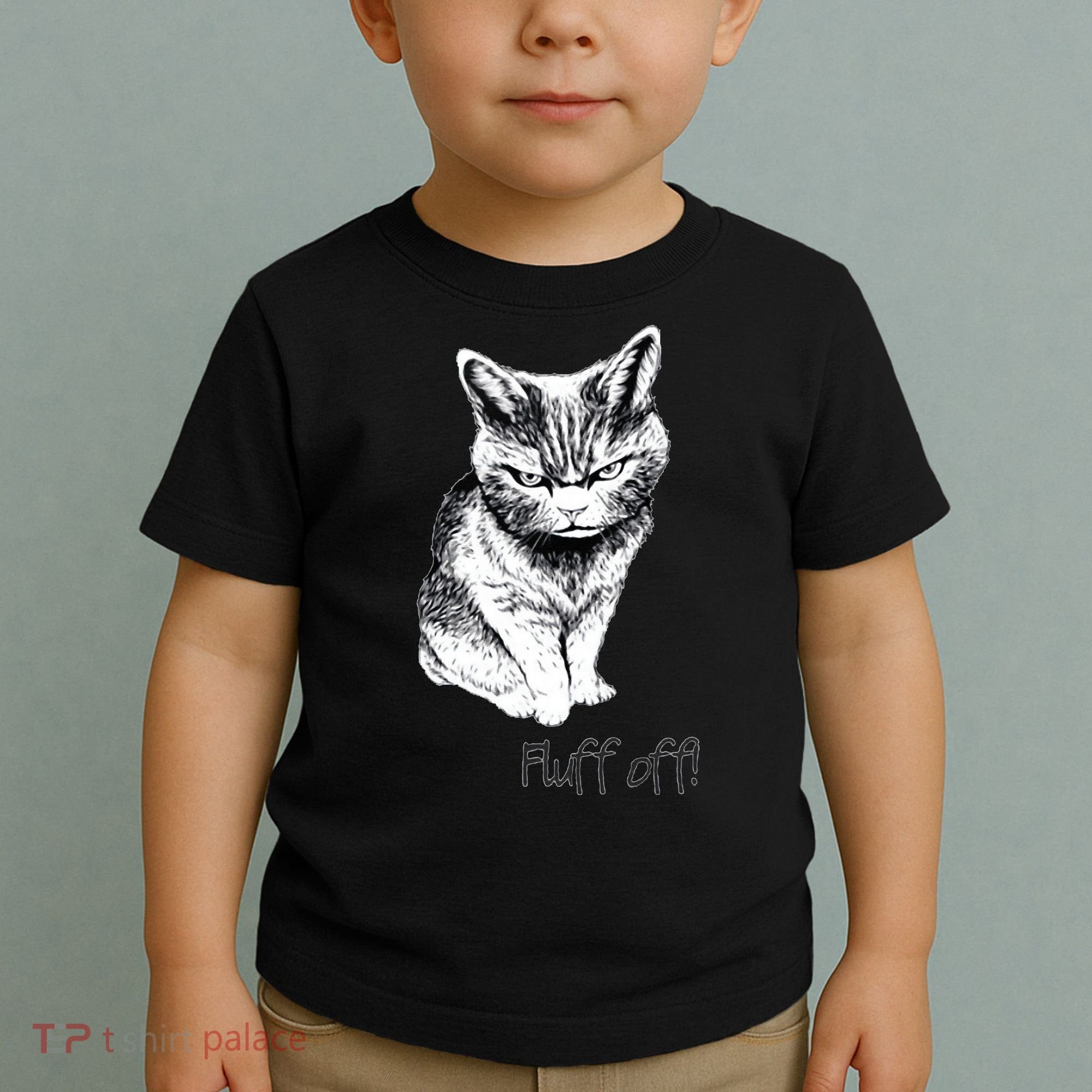 Fluff Off Cat Funny Cat Kitten Toddler T-Shirt