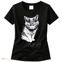 Fluff Off Cat Funny Cat Kitten Women's T-Shirt thumb 0