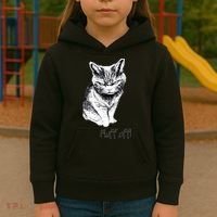 Fluff Off Cat Funny Cat Kitten Kids Hoodie thumb 3