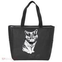 Fluff Off Cat Funny Cat Kitten Tote Bag thumb 0