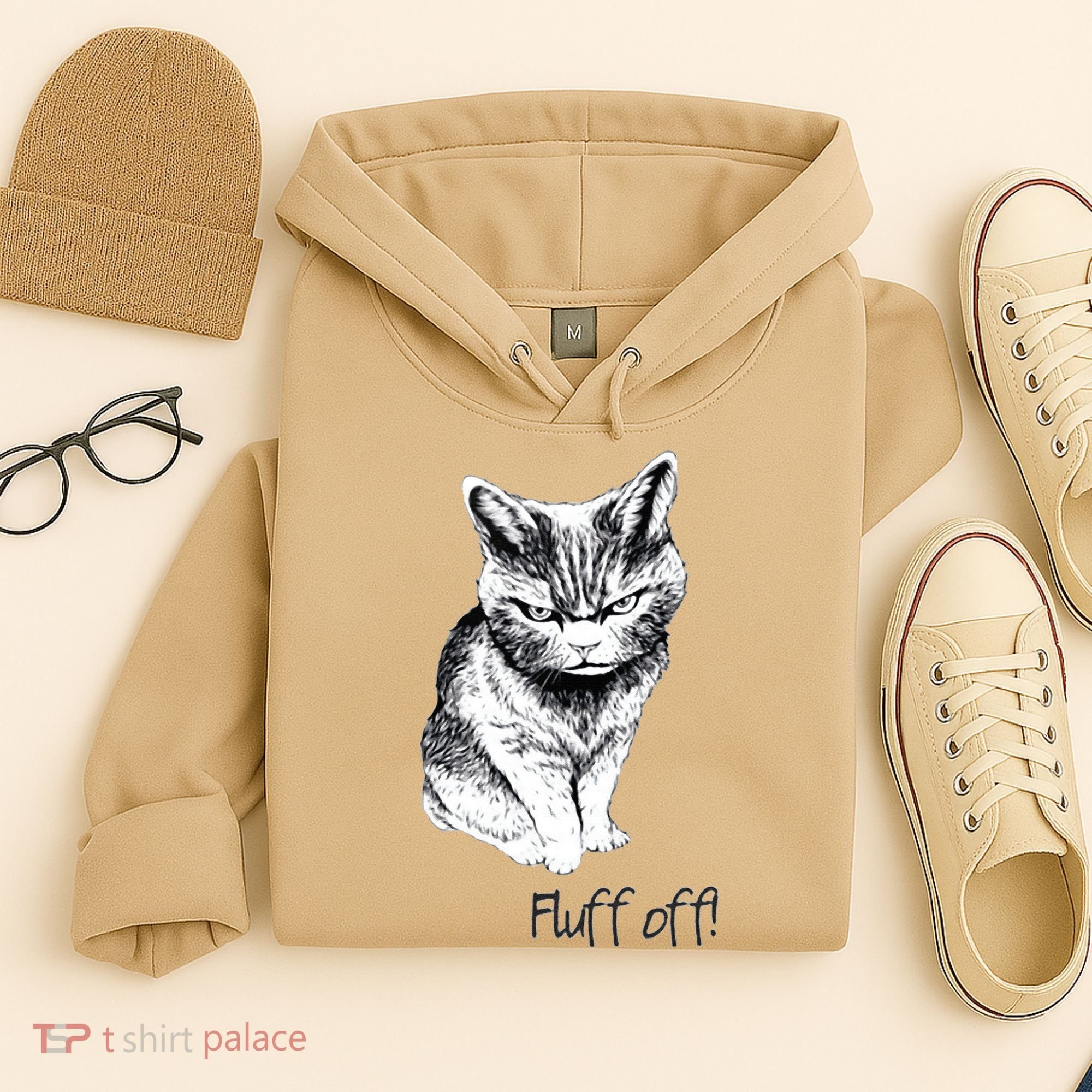 Fluff Off Cat Funny Cat Kitten Hoodie
