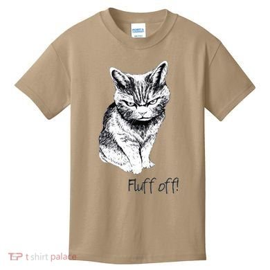 Fluff Off Cat Funny Cat Kitten Kids T-Shirt