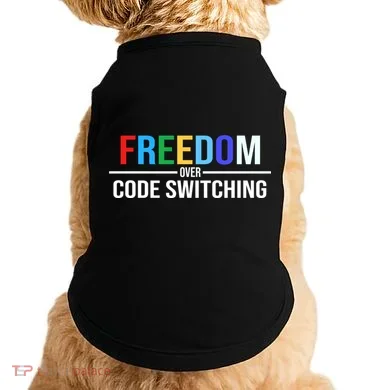 Freedom Over Code Switching Doggie Tank