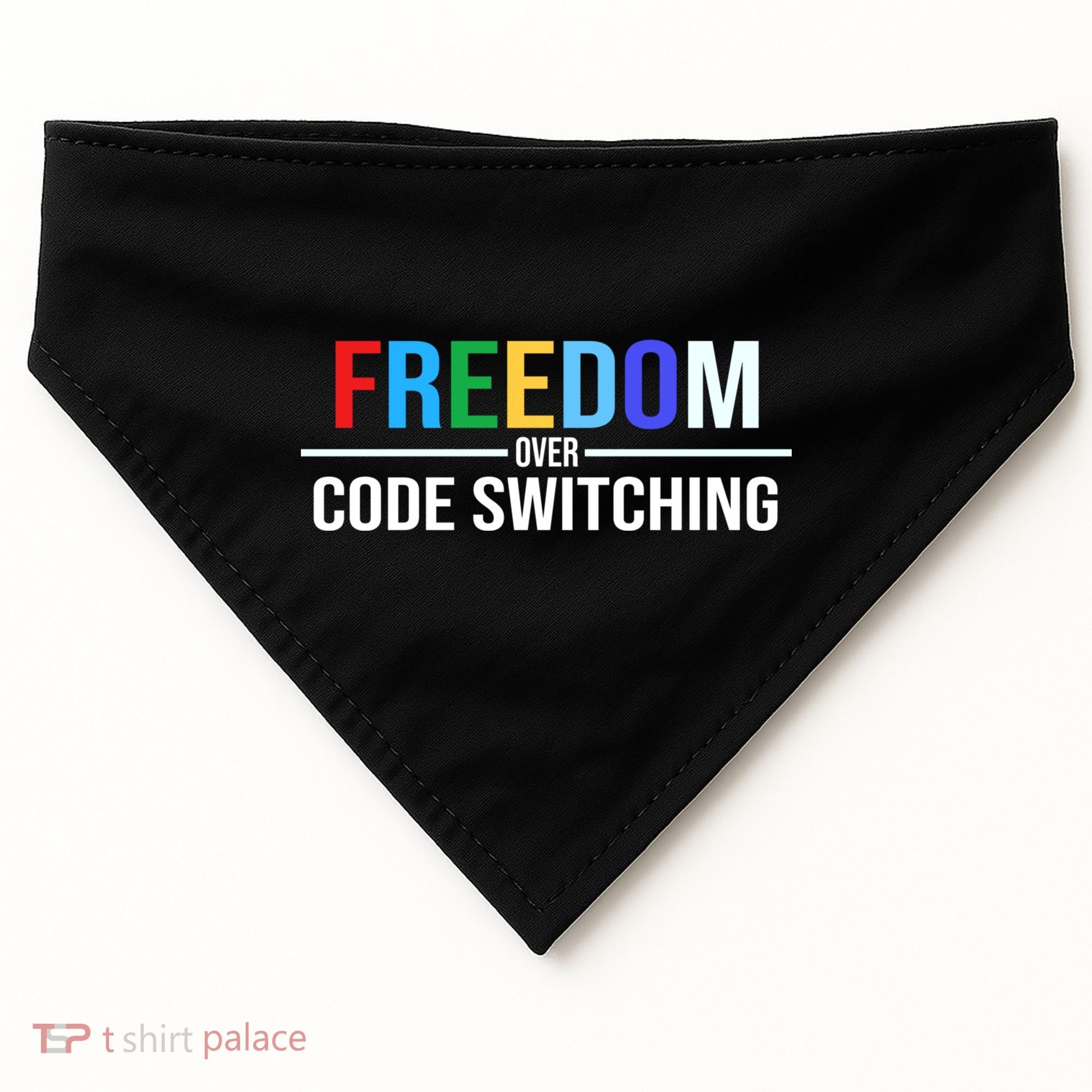 Freedom Over Code Switching USA-Made Doggie Bandana
