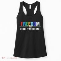 Freedom Over Code Switching Women's Tank Top thumb 0
