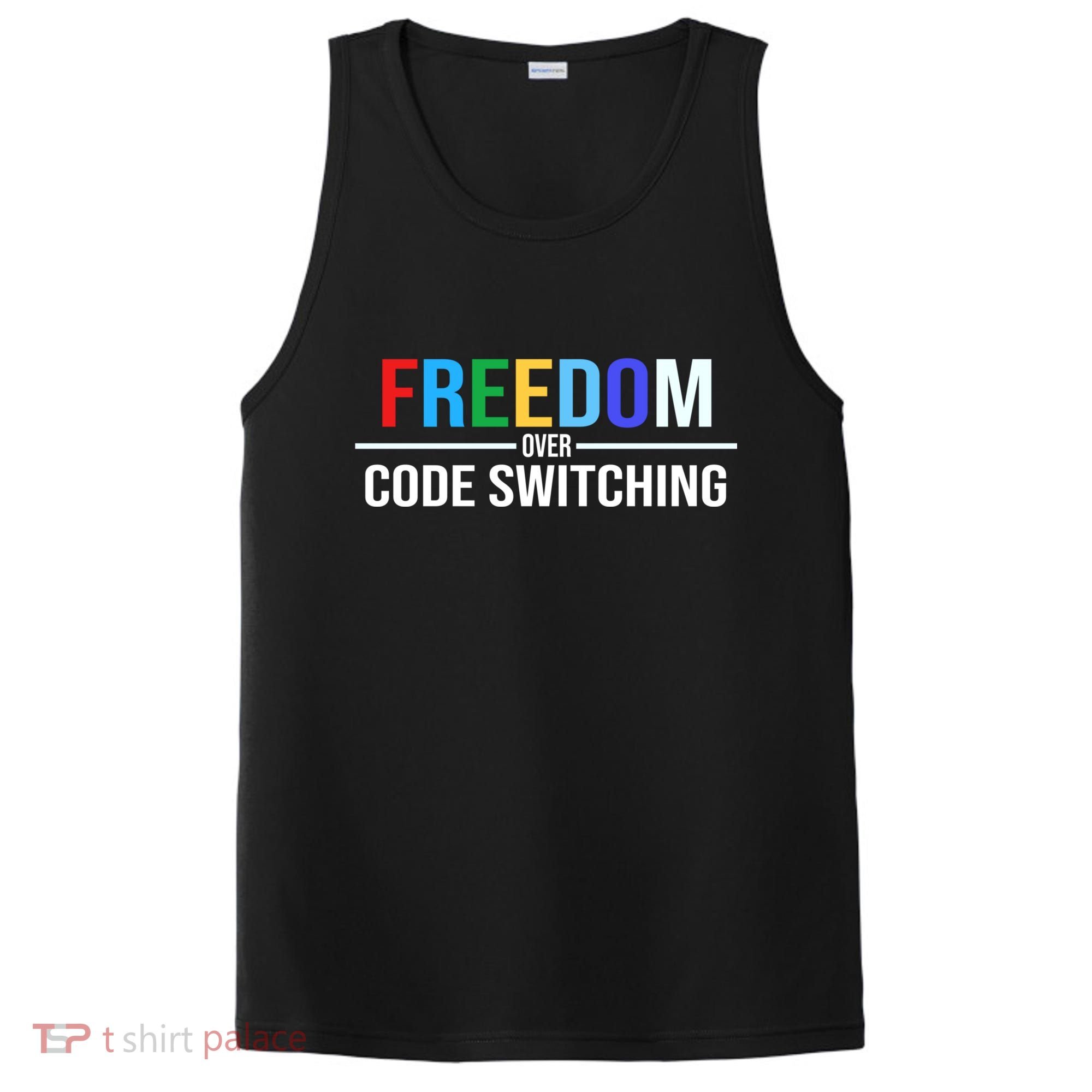 Freedom Over Code Switching PosiCharge Competitor Tank