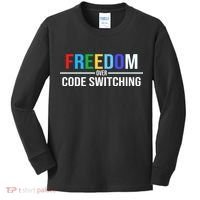 Freedom Over Code Switching Kids Long Sleeve Shirt thumb 0