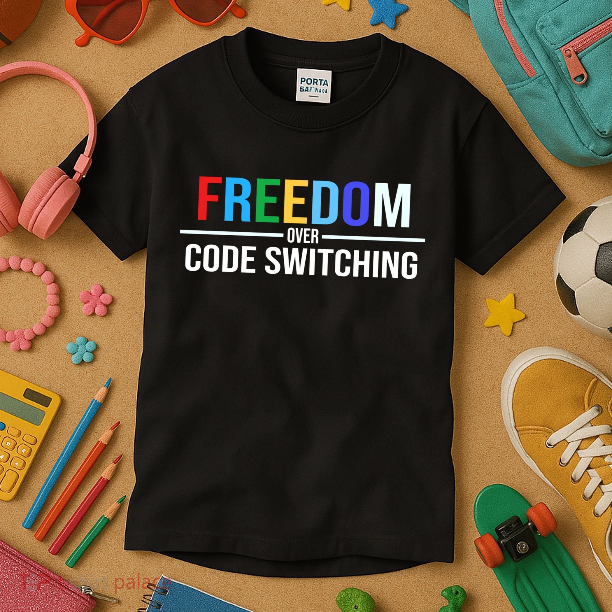 Freedom Over Code Switching Kids T-Shirt