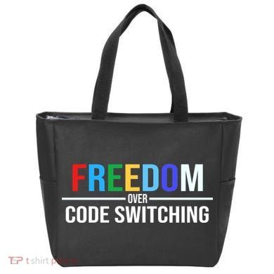 Freedom Over Code Switching Tote Bag