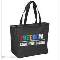 Freedom Over Code Switching Tote Bag thumb 2