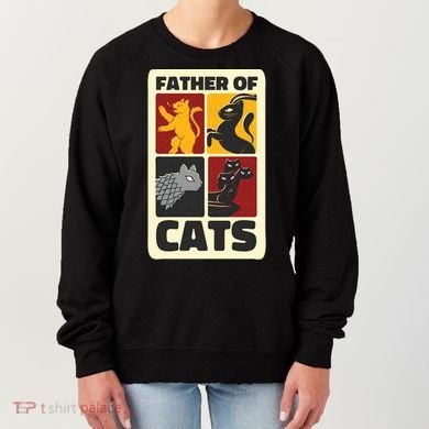 Father Of Cats Funny Women's Sweatshirt