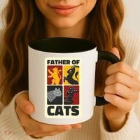 Father Of Cats Funny Coffee Mug thumb 3