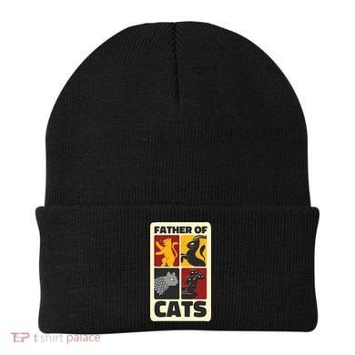 Father Of Cats Funny Beanie
