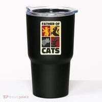 Father Of Cats Funny Tumbler thumb 0