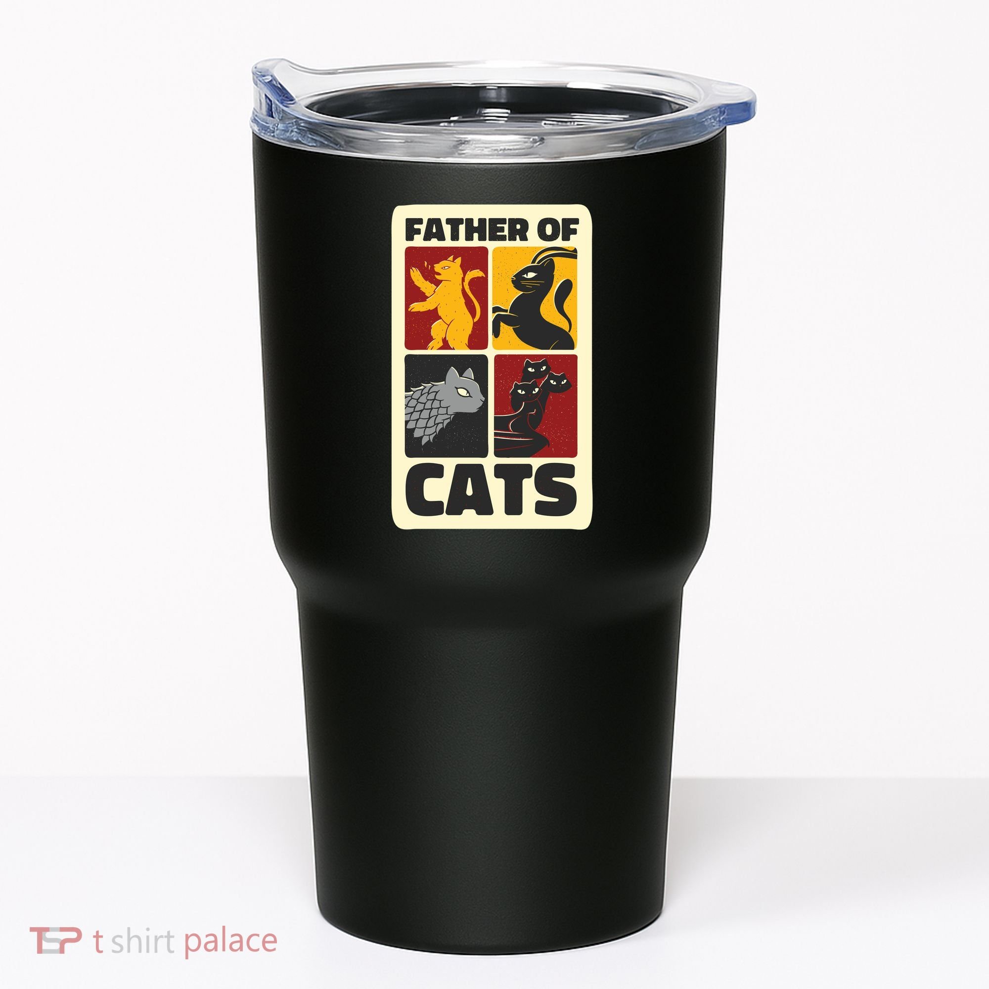 Father Of Cats Funny Tumbler