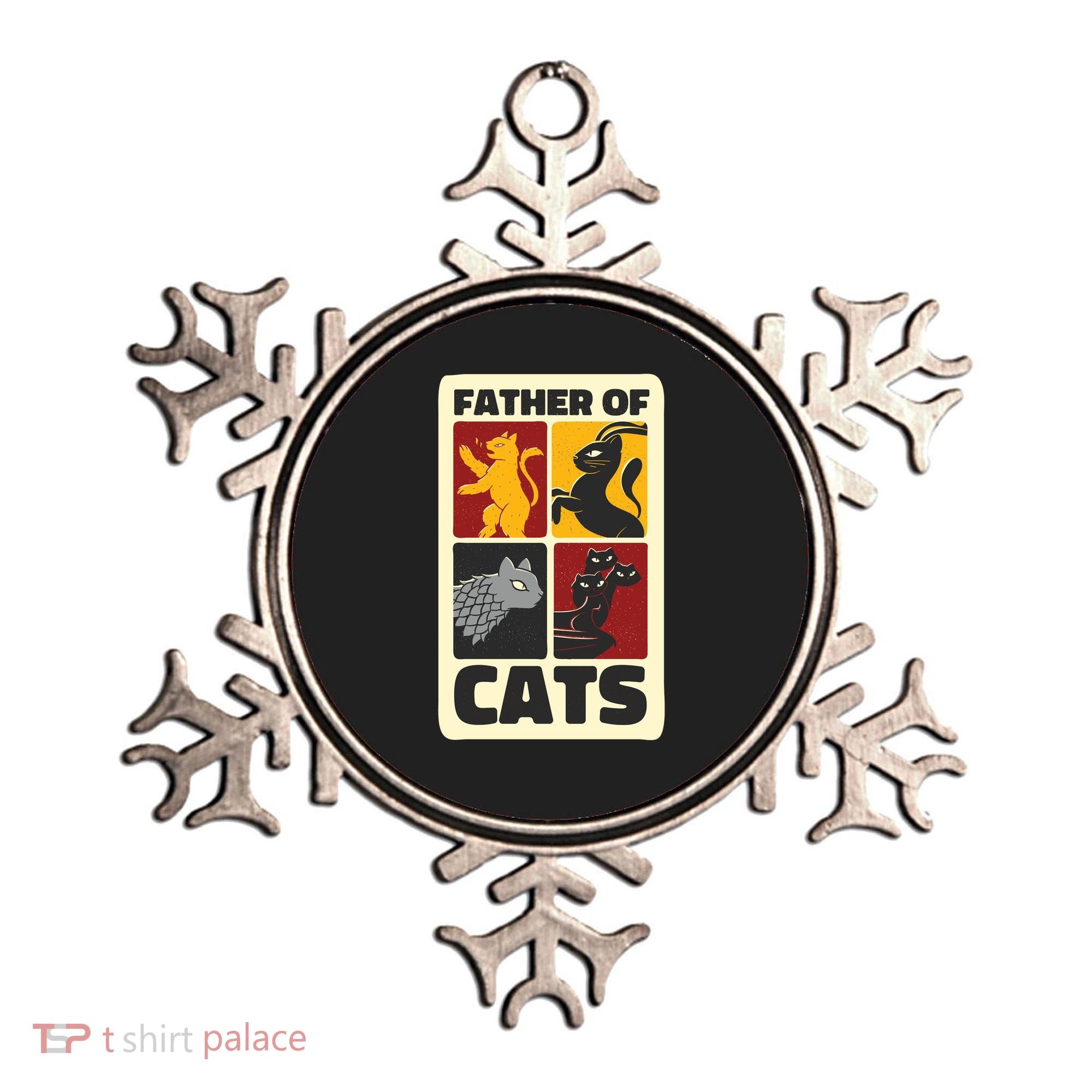 Father Of Cats Funny Ornament