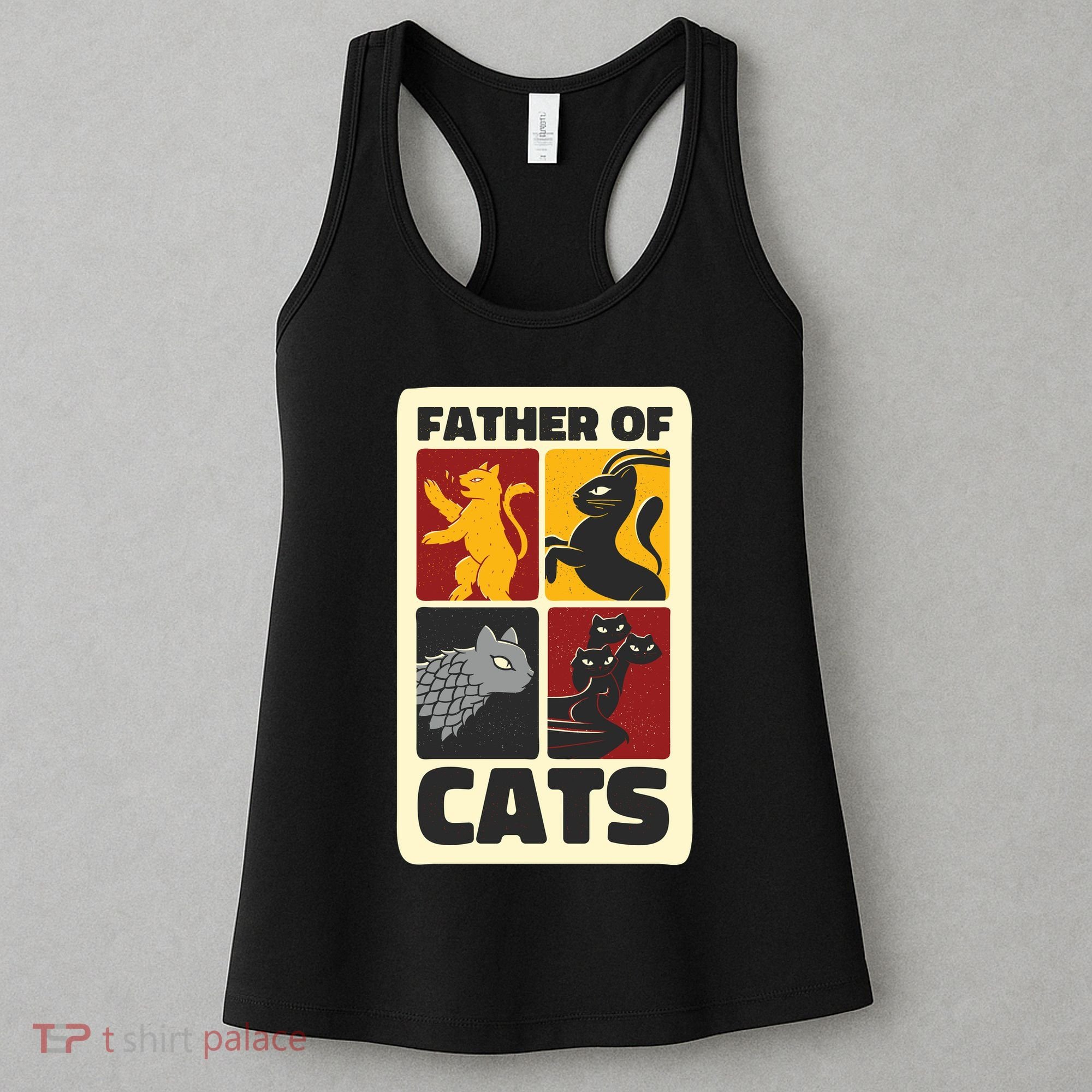 Father Of Cats Funny Women's Tank Top