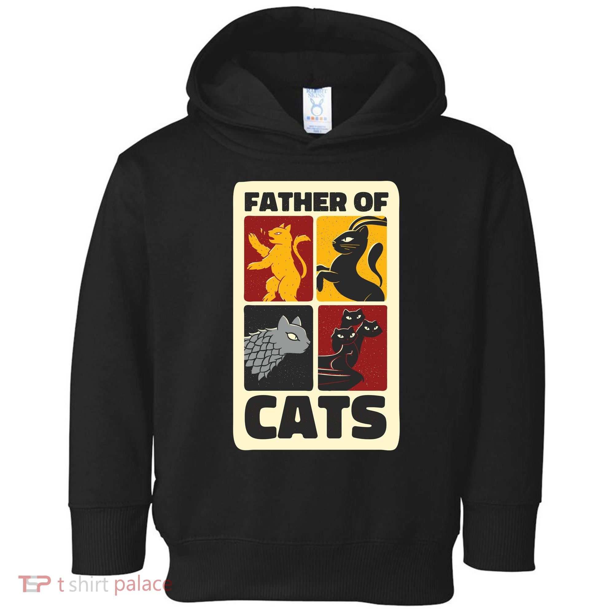 Father Of Cats Funny Toddler Hoodie