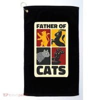 Father Of Cats Funny Golf Towel thumb 0