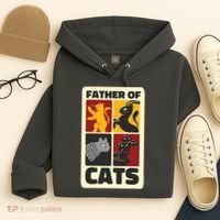 Father Of Cats Funny Hoodie thumb 4