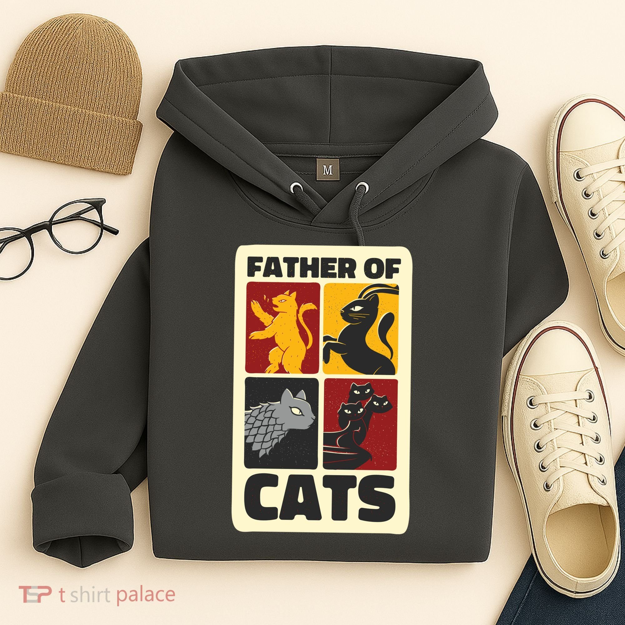 Father Of Cats Funny Hoodie