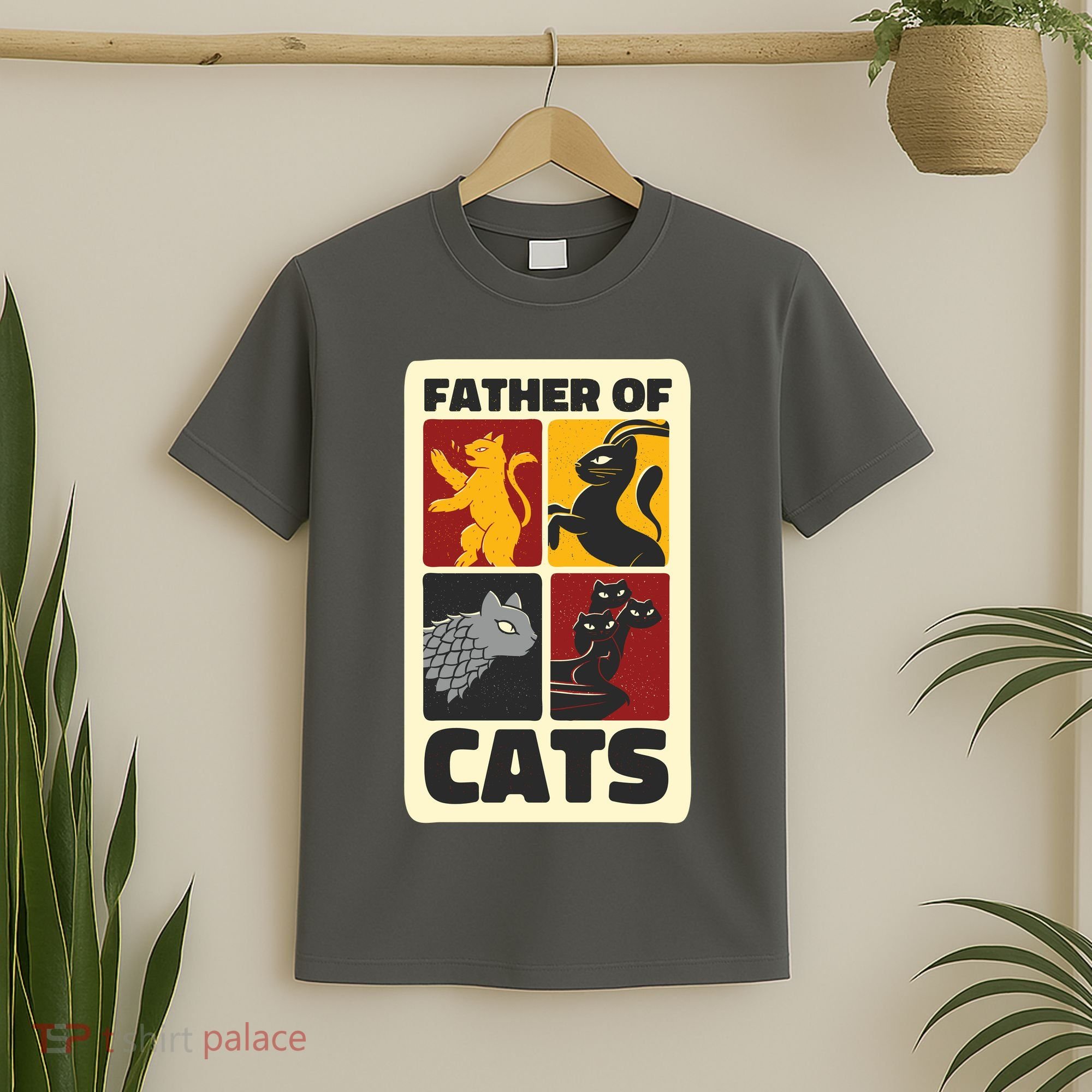 Father Of Cats Funny T-Shirt
