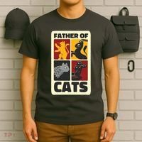 Father Of Cats Funny T-Shirt thumb 6