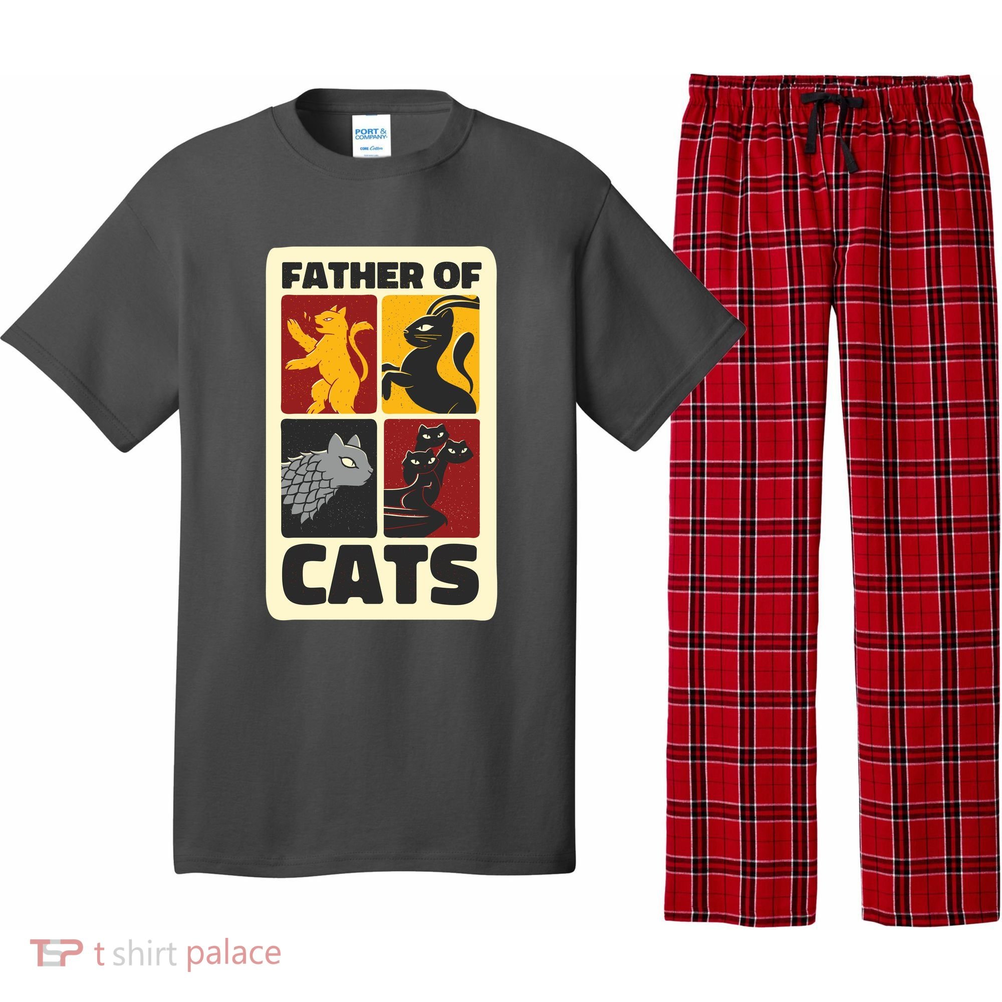 Father Of Cats Funny Pajama Set