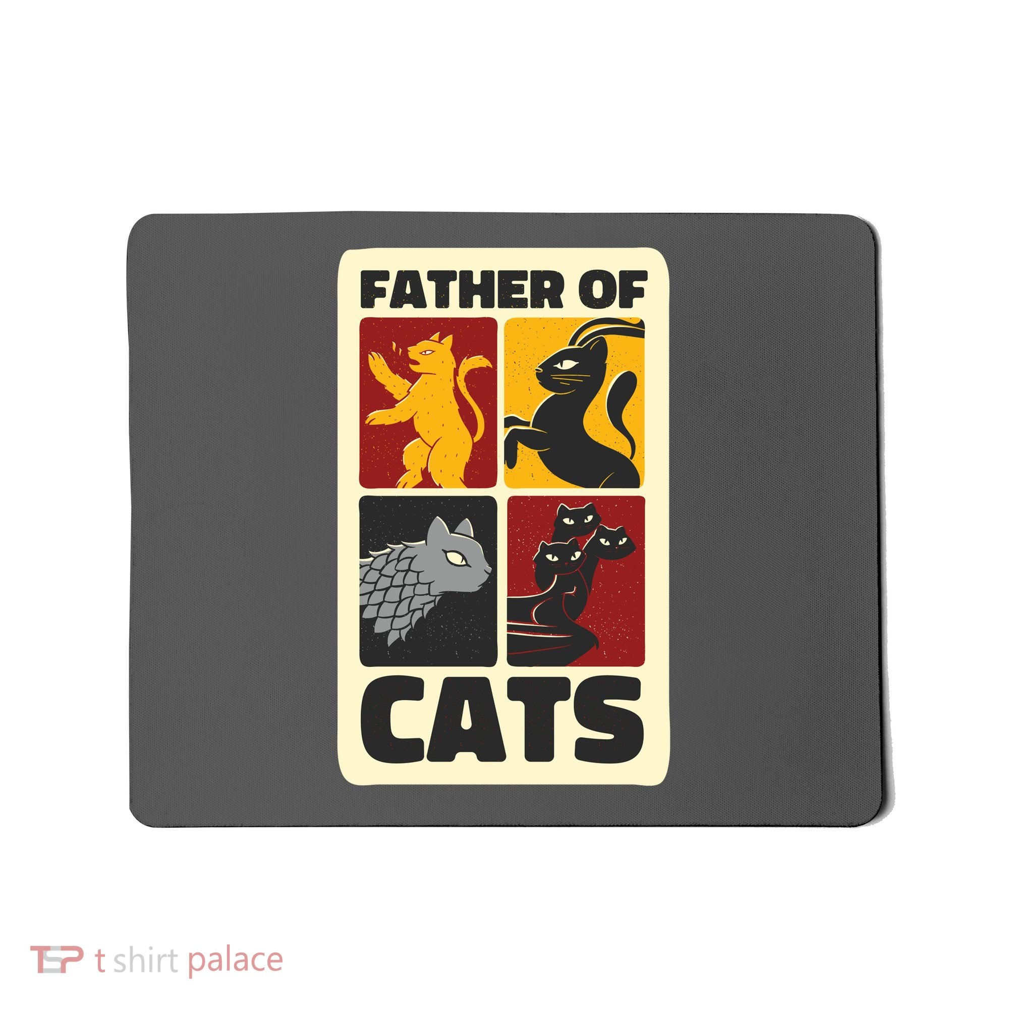 Father Of Cats Funny Mousepad