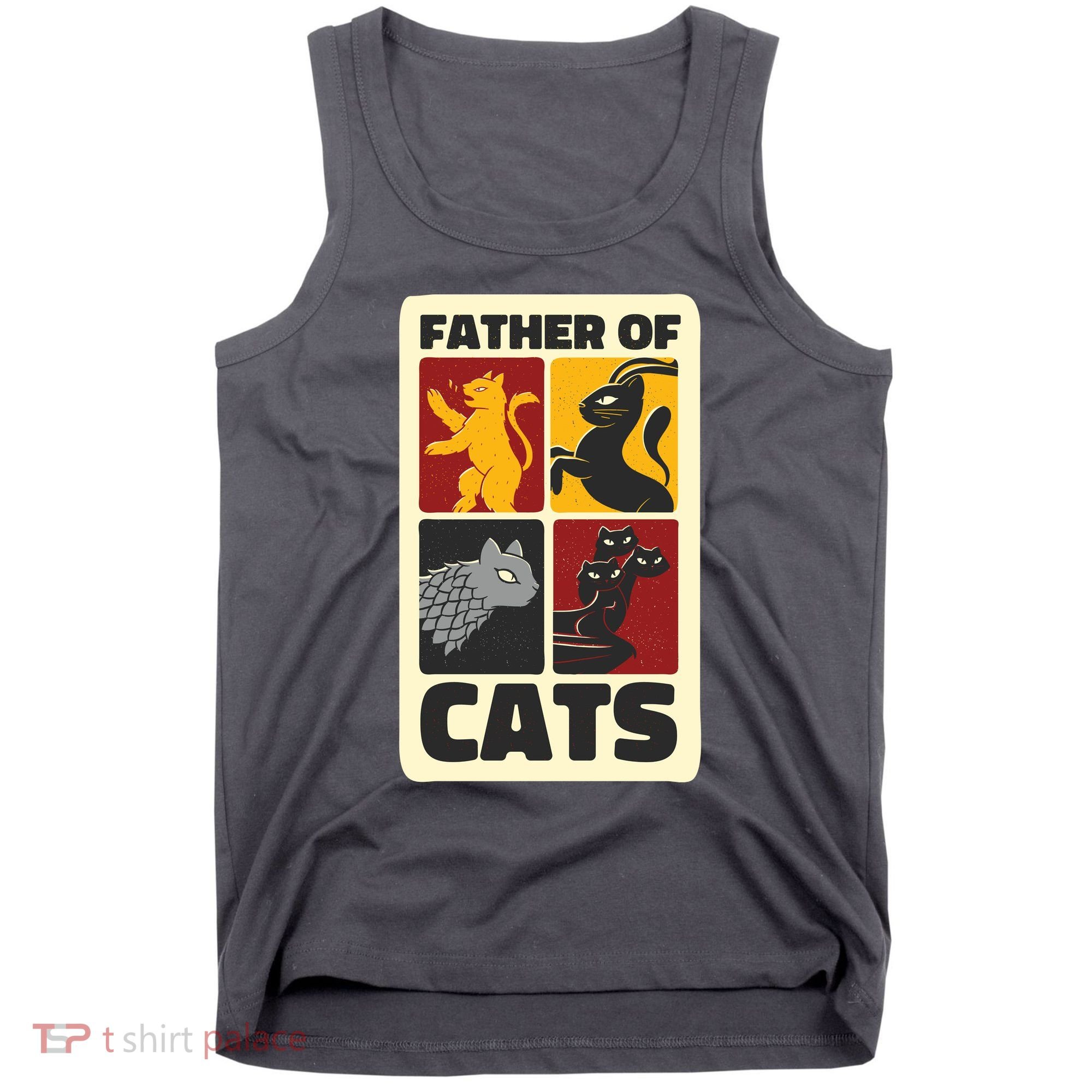 Father Of Cats Funny Tank Top