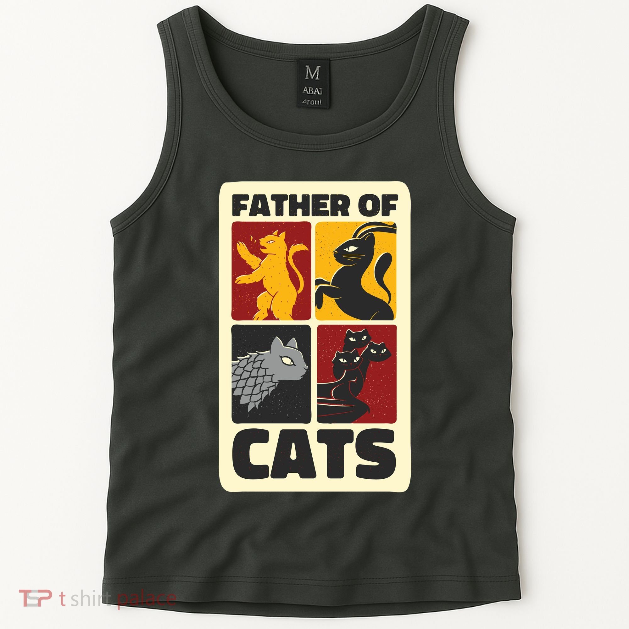 Father Of Cats Funny Tank Top